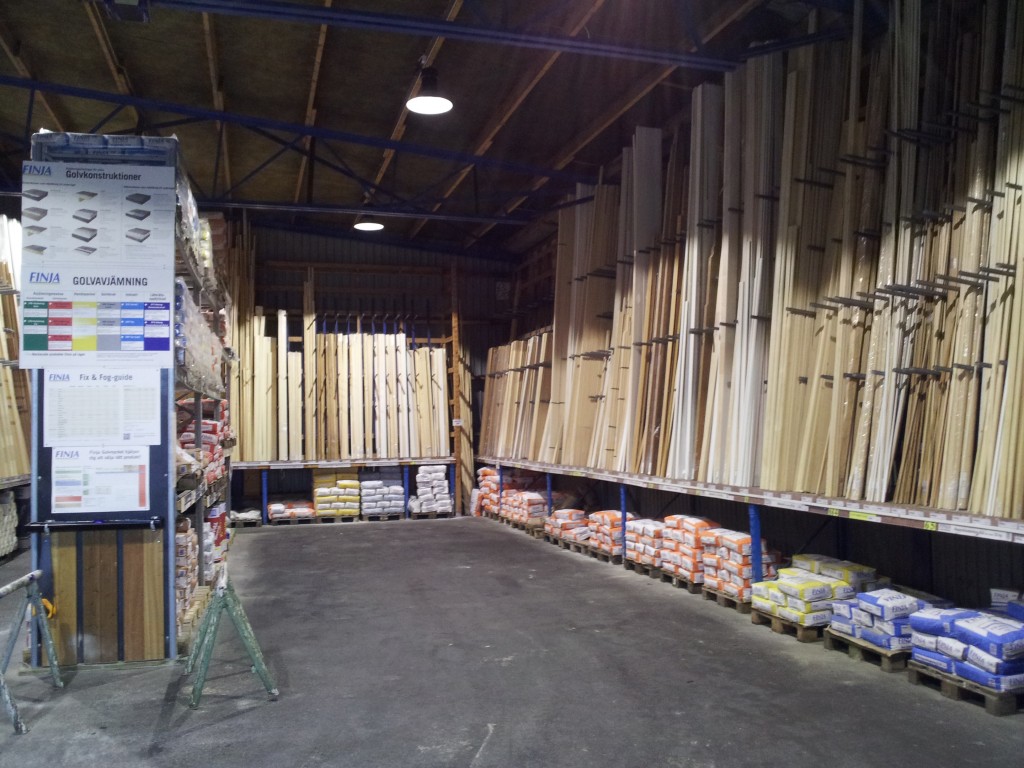 PoG virkeslager, Södra Sandby, 120W industriarmatur 4000K, 1