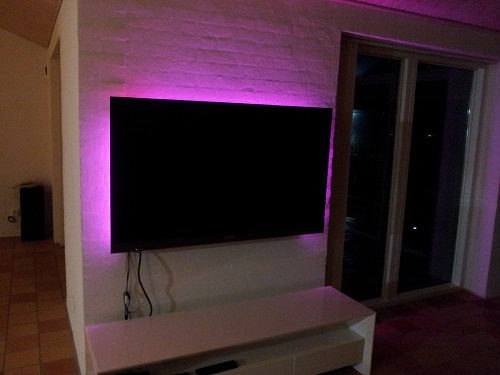 LEDstrip runt TV